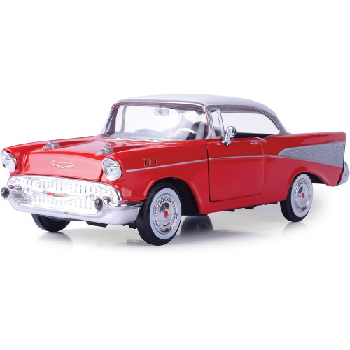 1957 Chevy Bel Air - Red 1:24 Scale 1:24 Scale Diecast Model Car by Motormax Main Image