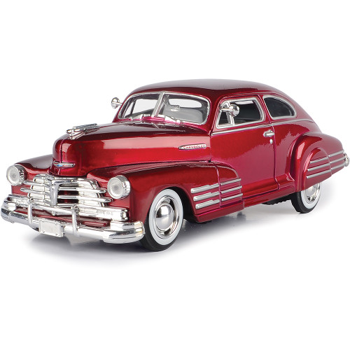 1948 Chevy Aerosedan Fleetline - Red 1:24 Scale Diecast Model Car by Motormax Main Image