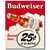 Budweiser - 25 Cents Metal Sign Main Image