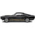 1967 Shelby G.T. 500 - Black w/ Gold Stripes 1:18 Scale Diecast Model by Solido Alt Image 1
