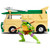 Teenage Mutant Ninja Turtles Party Wagon w/Diecast Donatello Figure 1:24 Scale Diecast Model by Jada Toys Alt Image 1