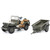 1/4-Ton Willys Jeep with Trailer 1/43 Die Cast Model 1:43 Scale Diecast Model by Militaria Diecast Alt Image 1