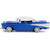 1957 Chevy Bel Air - Low Rider with Visor - Blue 1:24 Scale Diecast Model by Motormax Alt Image 1