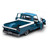 1965 Ford F-100 Custom Cab Pickup - Blue & White 1:18 Scale Diecast Model by Sunstar Alt Image 2