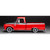 1965 Ford F-100 Custom Cab Pickup - Red & Black 1:18 Scale Diecast Model by Sunstar Alt Image 1
