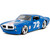 1972 Pontiac Firebird - Blue Chevron #72 1:24 Scale Diecast Model by Jada Toys Main Image
