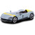 Ferrari Monza SP1 - Signature Series - Silver w/Yellow Stripe 1:43 Scale Diecast Model by Bburago Main Image