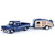 1966 Chevy C10 Fleetside Pickup & House Trailer - Blue 1:24 Scale Diecast Model by Motormax Main Image