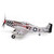 P-51D Mustang 1/72 Die Cast Model 1:72 Scale Diecast Model by Militaria Diecast Alt Image 3