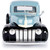 1942-47 Ford Jailbar Pickup - Florentine Blue 1:24 Scale Diecast Model Truck by Motormax Alt Image 2