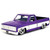 1985 Chevy C-10 - Purple w/Cartelli Wheels 1:24 Scale Diecast Model by Jada Toys Main Image