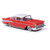 1957 Chevrolet Bel Air Sedan - Matador Red and India Ivory 1:64 Scale Diecast Model Car by IXO Models Alt Image 2