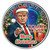 Trump Christmas Colorized Half Dollar Coin   by Merrick Mint Main Image