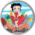 Betty Boop in Red Dress Colorized Half Dollar Coin   by Merrick Mint Main Image