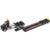 Kenworth T880 SBFA Daycab Tridem Tractor with Trail King TK120 HDG Lowboy Trailer - Black 1:50 Scale Diecast Model Truck by Diecast Masters Alt Image 1