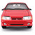 1993 Ford Mustang SVT Cobra - Red 1:24 Scale 1:24 Scale Diecast Model Car by Maisto Alt Image 3