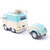 2024 Cool Combi - Mint Green & White 1:18 Scale Diecast Model Truck by Solido Alt Image 1