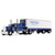 Western Distributors Peterbilt Model 351 with 63 Flat Top Sleeper & 40' Vintage Trailer with Reefer 1:64 Scale Diecast Model Truck by Diecast Promotions Main Image