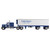 Western Distributors Peterbilt Model 351 with 63 Flat Top Sleeper & 40' Vintage Trailer with Reefer 1:64 Scale Diecast Model Truck by Diecast Promotions Alt Image 3