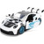 2007 Porsche 911 Turbo 997 - White #12 1:24 Scale Diecast Model Car by Jada Toys Alt Image 2