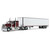 Legendary Red Peterbilt 589 /58” Flat Top Sleeper & 53' Utility Trailer 1:64 Scale Diecast Model Truck by First Gear Main Image