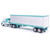 1978 Ford LTL-9000 - Caribbean Turquoise & White with Vintage Trailer 1:64 Scale Diecast Model Truck by IXO Models Alt Image 3