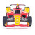 2026 NTT INDYCAR SERIES - WIENIE 500 Event Car 1:64 Scale Diecast Model Car by IXO Models Alt Image 5