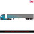 2002 Freightliner Argosy - Grey and Blue with modern trailer 1:64 Scale Diecast Model Truck by IXO Models Alt Image 2