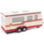 1981 Jeep Wagoneer w/Camper Trailer - Red 1:64 Scale Diecast Model Car by Johnny Lightning Alt Image 2