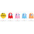 PAC-MAN 5-Pack 2.5 Metal Figures  Diecast Metal Figure by Jada Toys Main Image