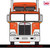 1976 Kenworth K100 Aerodyne - Orange 1:64 Scale Diecast Model Truck by IXO Models Alt Image 1