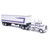 1976 Kenworth W900 With Vintage Trailer - Red White B 1:64 Scale Diecast Model Truck by IXO Models Alt Image 3