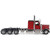 Peterbilt Model 589 BBC 58-inches-Sleeper Tridem-Axle Legendary Package Truck Tractor 1:64 Scale Diecast Model Truck by Diecast Masters Alt Image 7