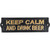 Keep Calm & Drink Beer Metal Sign IRON AND BLOSSOM (58067) Main Image