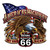 America's Highway Route 66 Metal Sign   by Vintage Sign Co. Main Image