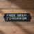 Free Beer Tomorrow Cast Iron Wall Sign Iron and Blossom (58028) Alt Image 1