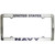 U.S. Navy Metal License Plate Frame  MF1038NAV  Metal by Ramson's Imports Inc Main Image