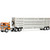 Freightliner® COE & 45' Wilson® Vintage Livestock Trailer 1:64 Scale Diecast Model Truck by Diecast Promotions Main Image