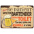 Be Patient with Bartender Metal Sign Lone Star Art (290194)   by Lone Star Art Main Image
