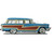 1956 Mercury Monterey Station Wagon Lauderdale Blue Alt Image 4