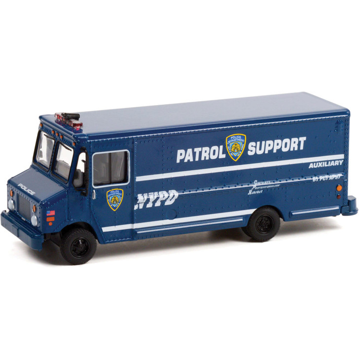 2019 Step Van - New York City Police Dept. (NYPD) Auxiliary Patrol 1:64 Scale Diecast Replica Model by Greenlight