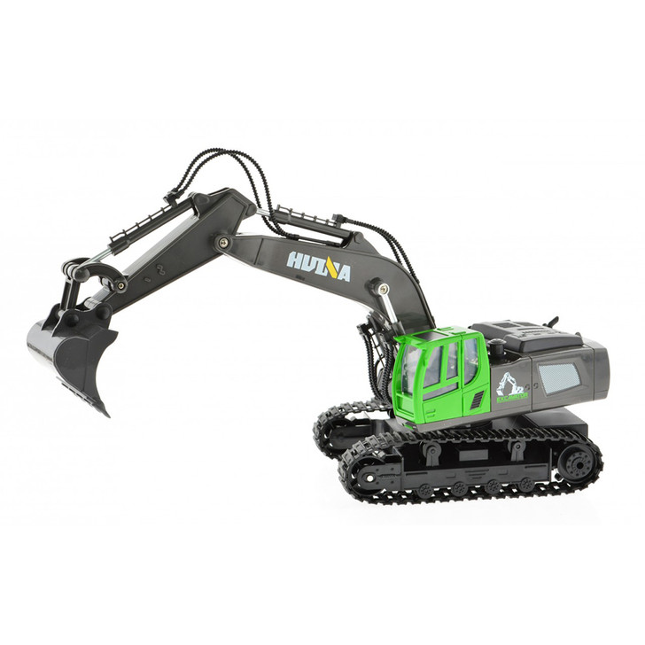 Remote Control Tracked Excavator - 11 Channel Gray Main Image