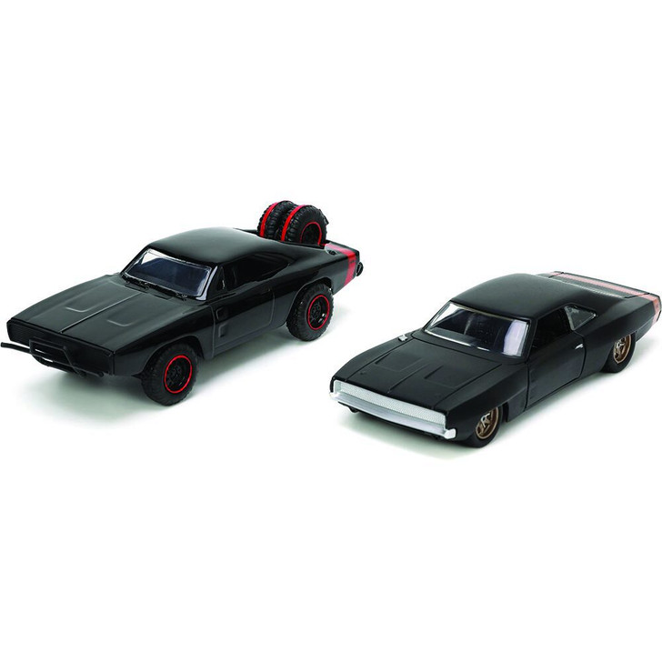 Fast Furious Twin Pack Dom s Off Road Charger Dom s Widebody Charger 1 32 Scale Diecast Model Car by Jada Toys