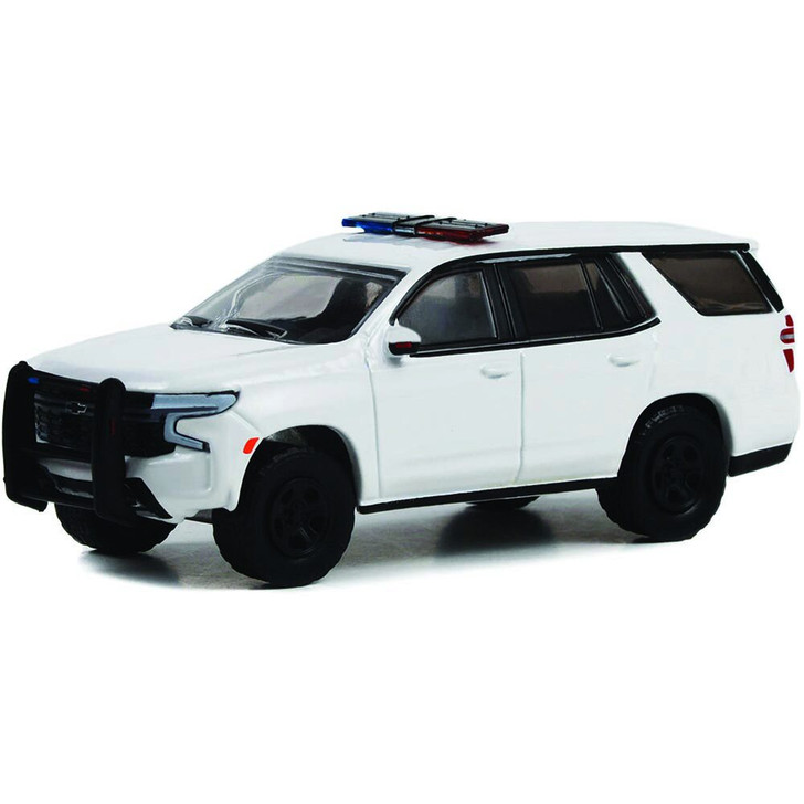 2022 Chevrolet Tahoe Police Pursuit Vehicle (PPV) - White with Lights & Push Bar Main  
