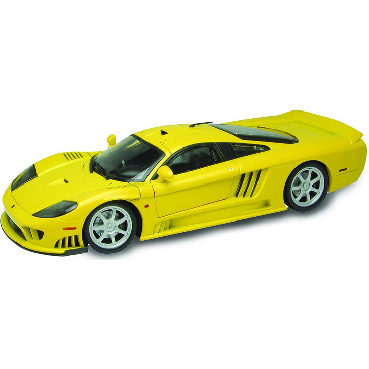 Saleen S7 Twin Turbo - Yellow 1:12 Scale Diecast Model Car by Motormax