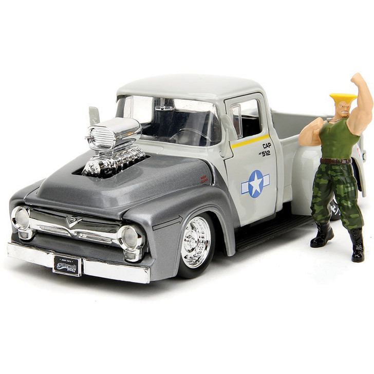 1956 Ford F-100 w/Guile Street Fighter Figure