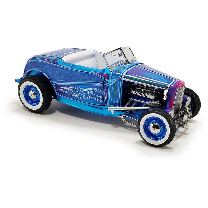 1932 Ford Hot Rod Roadster - Blue Flame 1:18 Scale Diecast Replica Model by  Acme