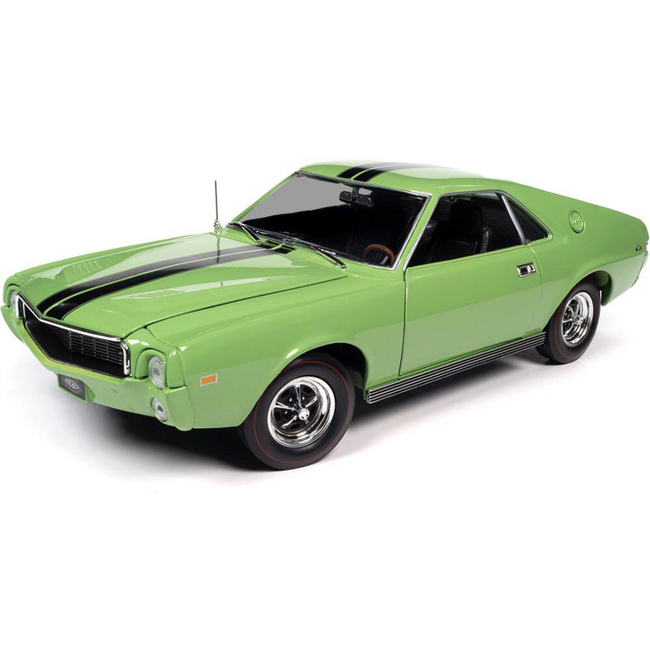 1969 AMC AMX Hardtop - Big Bad Green 1:18 Scale Diecast Replica Model by  American Muscle - Ertl