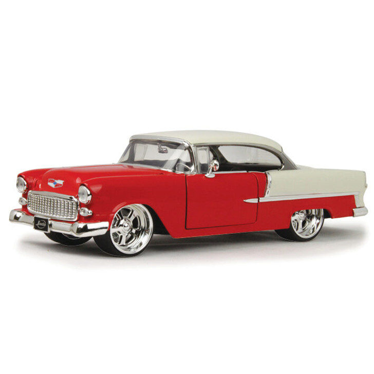 1955 Chevy Bel Air Custom Hardtop Red 124 Scale Diecast Model By Jada Toys Fairfield 