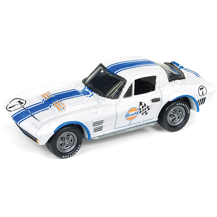 Gulf 1963 Chevy Corvette Grand Sport 1:64 Scale Diecast Replica Model by  Johnny Lightning